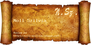 Noll Szilvia névjegykártya