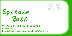 szilvia noll business card